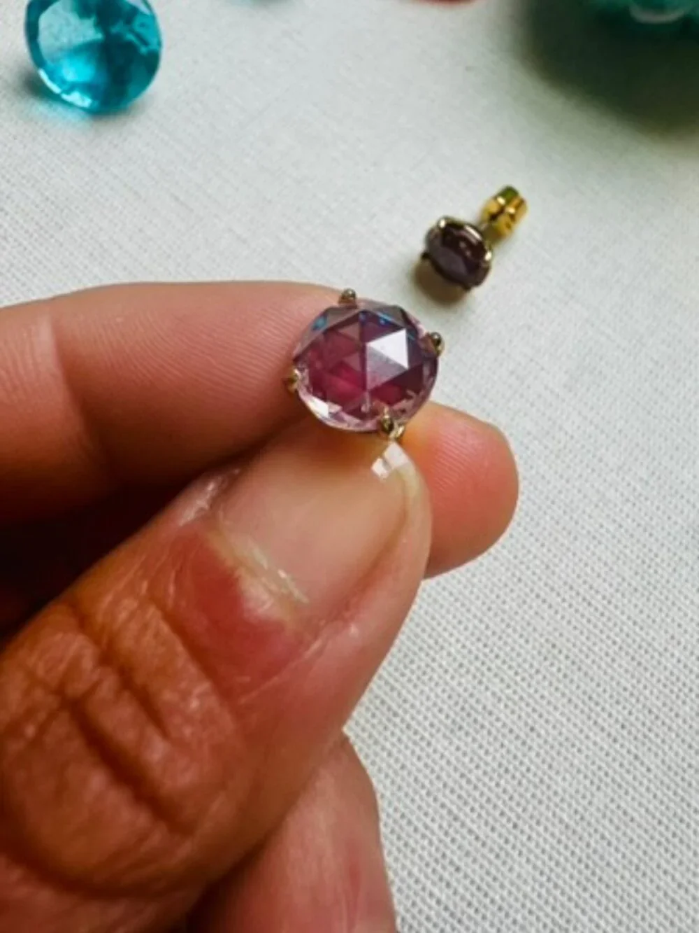 Kate Spade Bright Ideas in Berry Cubic Zirconia Earrings